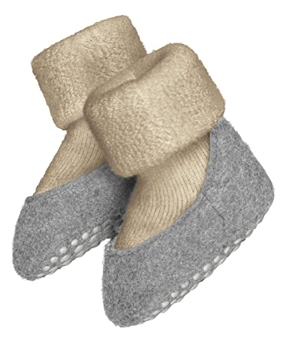 (-35%) FALKE Unisex Kinder Stoppersocken Baby Cosyshoe B Hp Wolle rutschhemmende Noppen 1 Paar, Beige Sand Melange 4651, 19-20