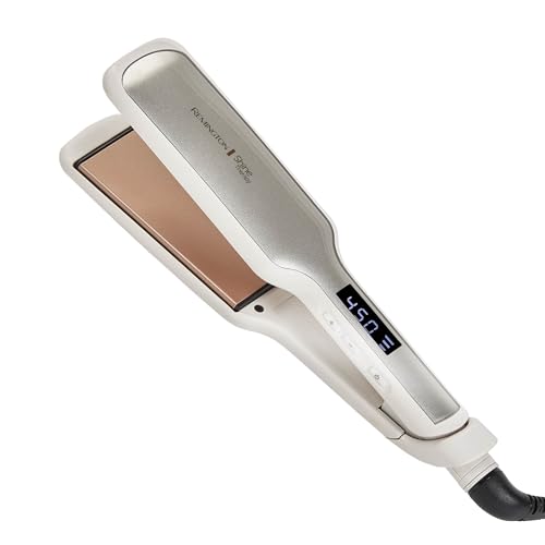 Remington Shine Therapy 2 inch Hair Straightener, Flat Iron Infused with Argan Oil & Keratin, Professional Ceramic Flat Iron for Less Frizz, Shiny & Smooth Hot Styling Tools