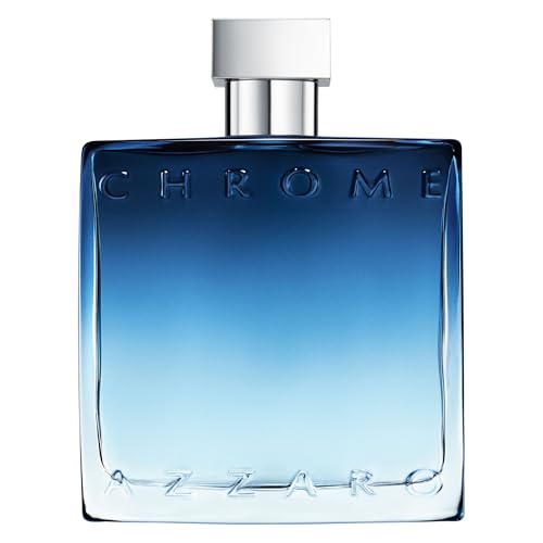 Azzaro Chrome Eau de Parfum - Fresh Aquatic Mens Cologne - Fougère, Aromatic & Woody Fragrance - Citrus Notes - Lasting Wear - Classic Clean Scent - Luxury Perfumes for Men - Full Size, 3.3 Fl. Oz