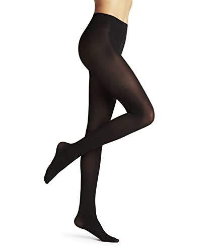 (-36%) FALKE Damen Strumpfhose Pure Matt 50 DEN W Ti halb-blickdicht einfarbig 1 Stück, Schwarz Black 3009, S-M