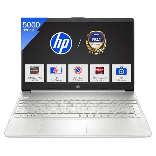 HP 15s, AMD Ryzen 5 5500U (8GB DDR4, 512GB SSD) FHD, Anti-Glare, 15.6''/39.6 cm, Win 11, Office 21, Silver, 1.69 kg, eq2144AU/eq2304AU, AMD Radeon Gra