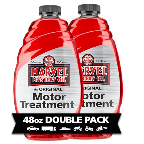 Marvel Mystery Oil 53436 Original Motor Treatment, Add to Fuel & Oil for Superior Cleaning, Removes and Prevents Sludge Build Up and Leaks, Extends Oil Change Intervals and Mileage, 48 oz. (Pack of 2)