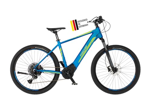 (-41%) Fischer E-Bike MTB MONTIS 6.0i, Elektrofahrrad für Damen und Herren, RH 51 cm, Mittelmotor 90 Nm, 36 V Akku im Rahmen, blau matt, 29 Zoll
