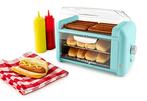 Nostalgia Extra Large 8 Hot Dog Roller & Bun Warmer Use