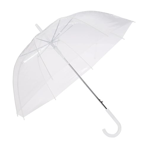 (-13%) Amazon Basics Regenschirm Transparent, Glockenschirm, Mittel