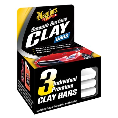 Meguiar's Smooth Surface Clay Bars - Clay Bar Kit for Car Detailing - Cost-Effective...