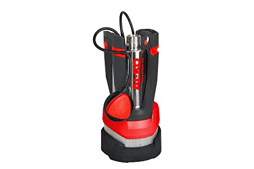(-39%) AL-KO Tauchdruckpumpe DIVE 6500/34, 1000 W Motorleistung, max. Fördermenge 6500 l/h, max. Förderhöhe 34 m, max. Eintauchtiefe 7 m, 3-stufiges Pumpenlaufwerk, Rot-schwarz