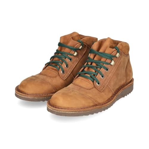 JIM GREEN Men's African Ranger Boots Lace-Up Water Resistant Full Grain Leather Work or Hiking Boot (Fudge, 8)