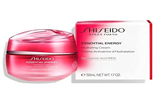 Shiseido Essential Energy Hydrating Cream - 50 mL - Visibly Reduces the Look of Pores & Fine Lines - With Hyaluronic Acid - 24-Hour Hydration - Vegan - All Skin Types