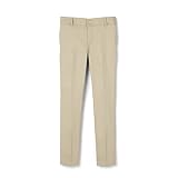 French Toast Young Women's Juniors' Slim Fit Stretch Twill Pant, Khaki, 14