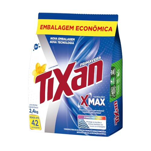 Ypê Lava Roupas em Pó Tixan Primavera Sachê 2,4Kg