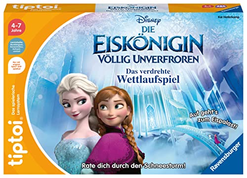 (-25%) Ravensburger tiptoi Spiel 00116 - Disney Die Eiskönigin - Völlig Unverfroren: Das verdrehte Wettlaufspiel - EIN magisches Quiz-Spiel ab 4 Jahren