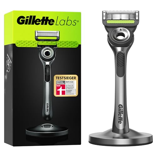 🔥 STARKER PREIS (-37%) Gillette Labs Rasierer Herren, Nassrasierer, Metall, Grau