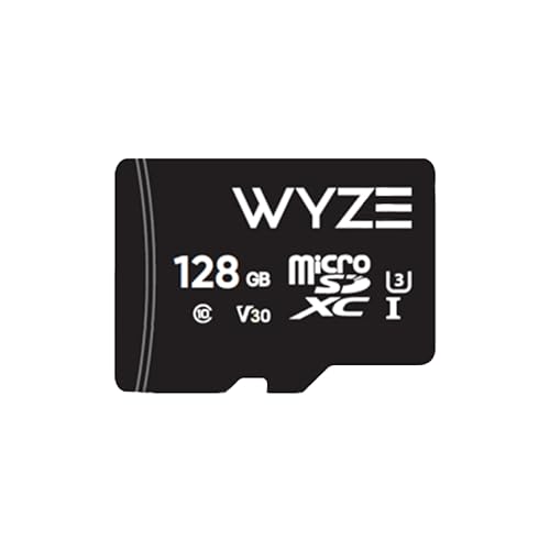 Wyze Expandable MicroSDXC Card Class 10,Storage 128GB , Black