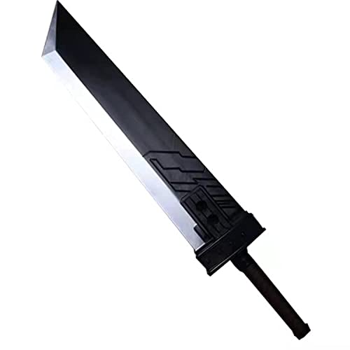 42.5" Fantasy Foam Sword, Anime Cosplay Sword, Buster Sword, PU Foam Zweihander Broad Sword (Black)