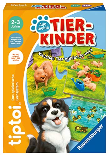 (-40%) Ravensburger tiptoi 00108 - Alle Meine Tierkinder - Lernspiel ab 2 Jahre - tiptoi Spiel ab 2 - Geburtstagsgeschenke