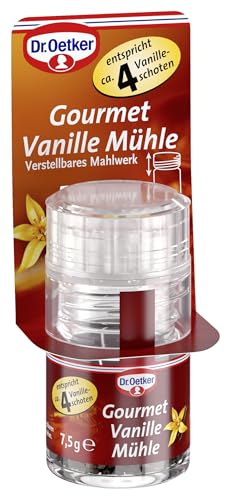 🔥 STARKER PREIS (-46%) Dr. Oetker Gourmet Vanille Mühle – zum Verfeinern von Gebäcken, Speisen und Desserts; mit der Mühle wird Vanille im Nu gemahlen