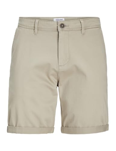 🔥 STARKER PREIS (-49%) JACK & JONES Herren Chino Shorts Regular Fit 12165604,Crockery,M