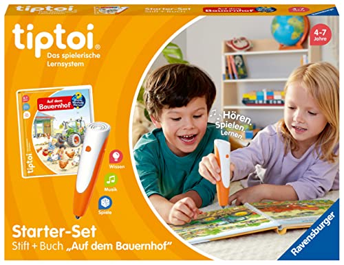 (-34%) Ravensburger tiptoi Starter-Set 00114: Stift und Bauernhof-Buch - Lernsystem für Kinder - Spiele ab 4 Jahren