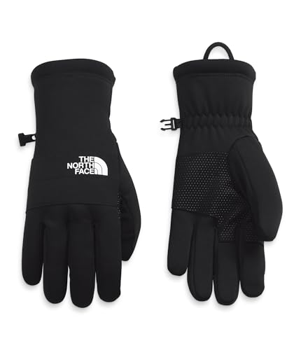 THE NORTH FACE Men's Sierra Fleece Etip Glove | Touchscreen Compatible, Silicone Gripper Dots, Pairing Clip, TNF Black, Large