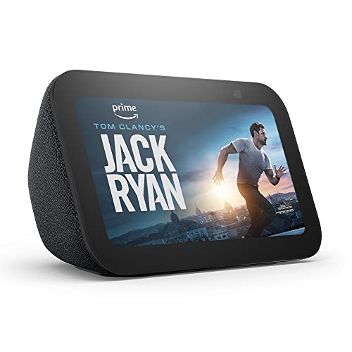 🔥 STARKER PREIS (-36%) Zertifiziert und generalüberholt Echo Show 5 (3. Gen.) | Kompakter smarter Touchscreen mit Alexa zum Steuern deines Smart Homes und mehr | Anthrazit