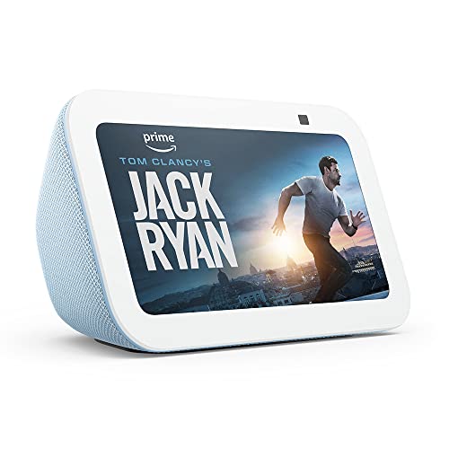 🔥 STARKER PREIS (-36%) Zertifiziert und generalüberholt Echo Show 5 (3. Gen.) | Kompakter smarter Touchscreen mit Alexa zum Steuern deines Smart Homes und mehr | Graublau