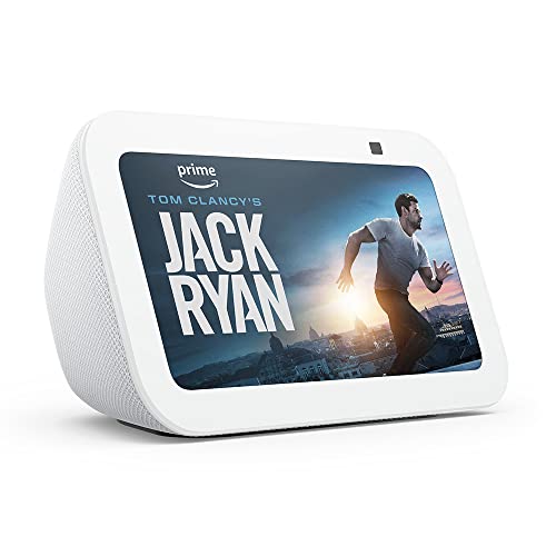 🔥 STARKER PREIS (-44%) Zertifiziert und generalüberholt Echo Show 5 (3. Gen.) | Kompakter smarter Touchscreen mit Alexa zum Steuern deines Smart Homes und mehr | Weiß