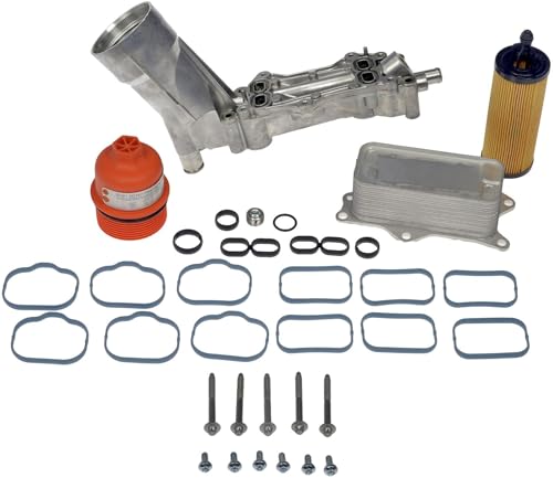 Dorman 926-959 Patented Upgraded Aluminum Engine Oil Filter Housing with Oil Cooler and Filter Compatible with Select Models (OE FIX)
