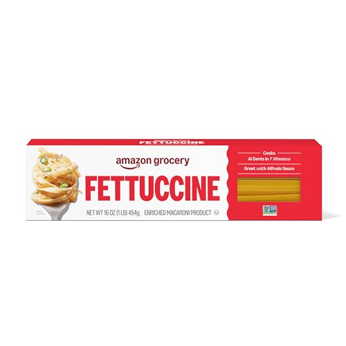Amazon Grocery, Fettuccine Pasta, 16 Oz (Previously Amazon Fresh, Packaging May Vary)