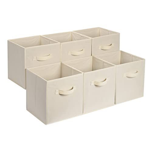 Amazon Basics Collapsible Fabric Storage Cube Bins 13x13 in 4-Pack
