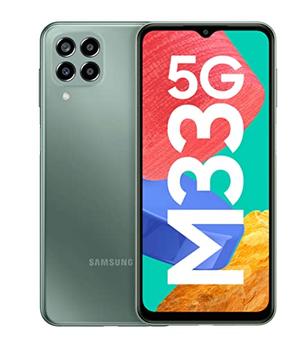 Samsung Galaxy M33 5G (Emerald Brown, 6GB, 128GB Storage) | 6000mAh Battery | Upto 12GB RAM with RAM Plus | Without Charger