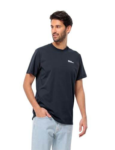 🔥 STARKER PREIS (-47%) Jack Wolfskin Herren Essential M T Shirt Shortsleeve, Night Blue, S EU