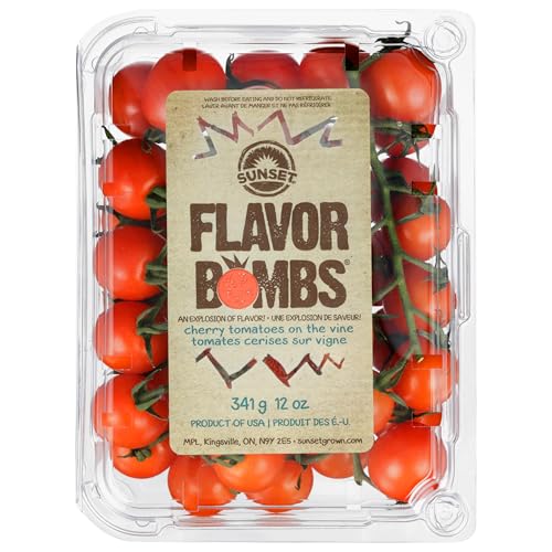 Sunset, Flavor Bombs, Cherry Tomatoes On The Vine, 12 oz