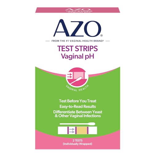 AZO Vaginal pH Test Kit, Clinically-Tested Vaginal Infection Test Kit, FSA/HSA Eligible, Fast & Accurate Results, from The #1 Most Trusted Urinary Health Brand, 2 Self-Tests