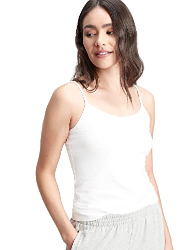 GAP Womens Fitted Top Cami Shirt, White Global, Small US