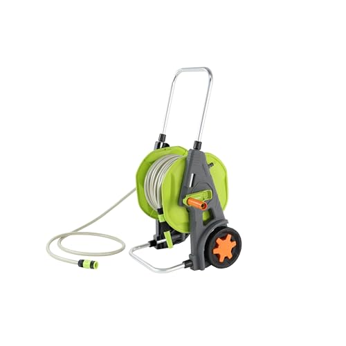 🔥 STARKER PREIS (-47%) Amazon Basics Schlauchwagen mit Schlauch, 30 m, Grün/Grau
