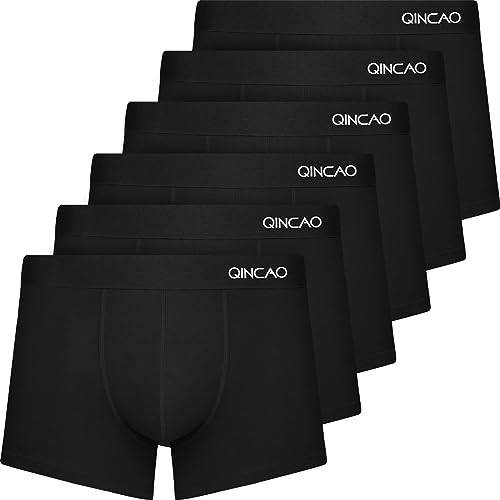 (-50%) QINCAO Boxershorts Herren 6 Pack aus Baumwolle, Weich & Komfortabel
