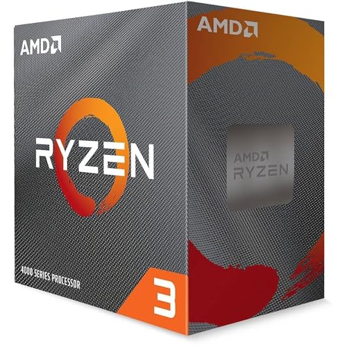 AMD Ryzen 3 4100 Prozessor (4 Kerne/8 Threads, 65W TDP, 6 MB cache, Bis zu 4.0 GHz max. Boost, wraith stealth Kühler)