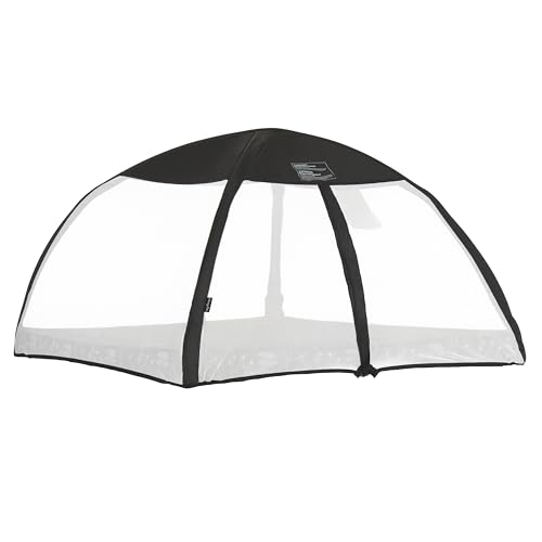 Dream On Me Ziggy Canopy – Black/White, Compatible with Ziggy Square Playpen, UV, Rain & Bug Protection, Foldable & Trav