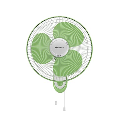 Havells Gatik Neo 400mm Wall Mounted Fan | High-Performance, Wall Fan for Kitchen & Home, Smooth Oscillation, 100% Copper Motor | 3-Speed Control, 2-Y