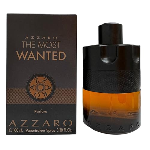 Azzaro The Most Wanted Parfum - Intense Mens Cologne - Spicy & Sensual Fragrance for Date - Lasting Wear - Irresistible Luxury Perfumes for Men, 3.3 Fl. Oz