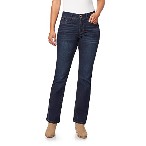 Angels Forever Young Women's Curvy Bootcut Mid-Rise Jeans (Standard and Plus), Oakgrove, 14 Short