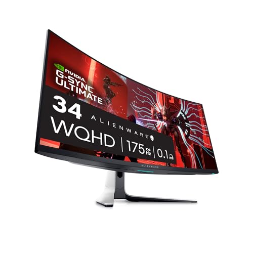 Alienware AW3423DW 34-Inch QD-OLED Curved Gaming Monitor