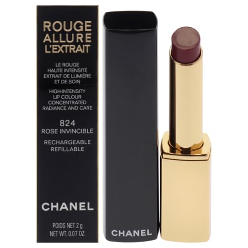 Chanel Rouge Allure Lextrait Lipstick - 824 Rose Invincible for Women - 0.07 oz Lipstick (Refillable)