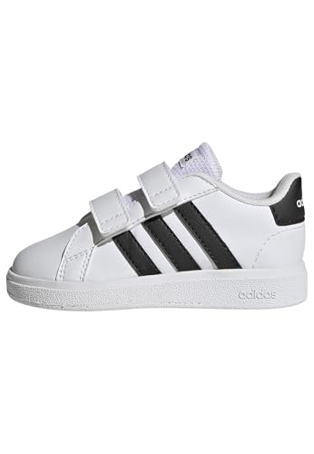 (-39%) adidas Unisex Baby Grand Court Lifestyle Hook and Loop Shoes, Cloud White / Core Black / Core Black, 22 EU