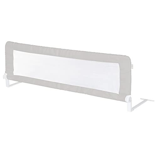 (-20%) roba Bettschutzgitter Klipp-Klapp 135 cm - Rausfallschutz klappbar für Babys & Kinder - Schutzgitter für Kinderbetten - 50 cm hoch - Grau