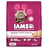 IAMS Proactive Health Dry Cat Food, Urinary Tract Health, Adult Cat Food Dry Recipe with Chicken, 22 lb. Bag