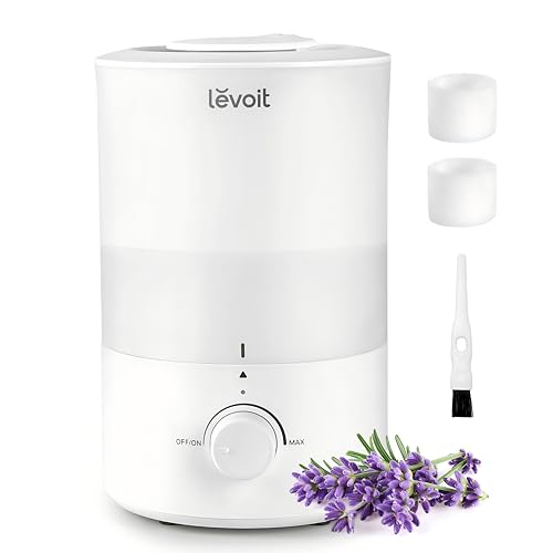LEVOIT - Humidifiers for Bedroom - Quiet (3L Water Tank) - Cool Mist/Top Fill/Essential Oil Diffuser/25Watt - Home/Large