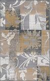 SUPERIOR — SUPERIOR Indoor Area Rug, Jute Backed, Perfect for Office, Living/Dining Room, Bedroom, Kitchen, Hallway, Entryway, Floor, Modern Floral Patchwork Decor, Pastiche Collection, 4' x 6', Camel