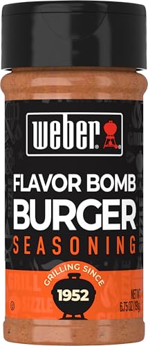 Weber Flavor Bomb Burger Seasoning, 6.75 Ounce Shaker (Pack of 6)